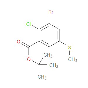 tert-butyl 3-bromo-2-chloro-5-(methylthio)benzoate