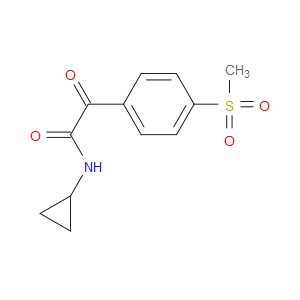 N-Cyclopropyl-4-(methylsulfonyl)-α-oxobenzeneacetamide