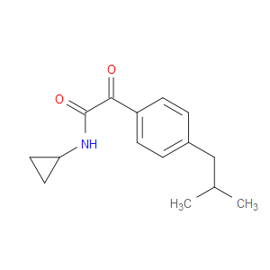 N-Cyclopropyl-4-(2-methylpropyl)-α-oxobenzeneacetamide