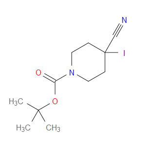 tert-butyl 4-cyano-4-iodopiperidine-1-carboxylate