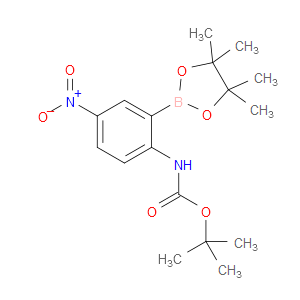 tert-butyl (4-nitro-2-(4,4,5,5-tetramethyl-1,3,2-dioxaborolan-2-yl)phenyl)carbamate