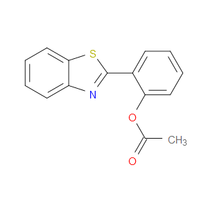 Phenol, 2-(2-benzothiazolyl)-, 1-acetate