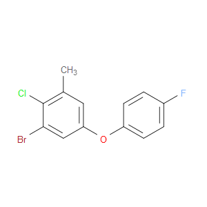 1-Bromo-2-chloro-5-(4-fluorophenoxy)-3-methylbenzene