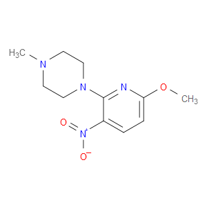Piperazine, 1-(6-methoxy-3-nitro-2-pyridinyl)-4-methyl-