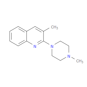 Quinoline, 3-methyl-2-(4-methyl-1-piperazinyl)-