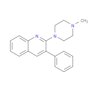 Quinoline, 2-(4-methyl-1-piperazinyl)-3-phenyl-