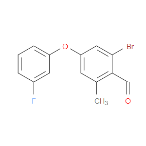 2-Bromo-4-(3-fluorophenoxy)-6-methylbenzaldehyde