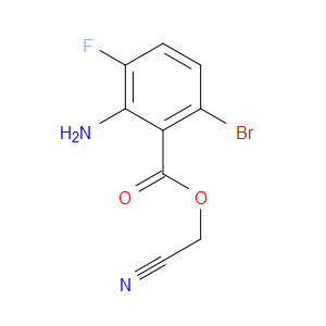 Cyanomethyl 2-amino-6-bromo-3-fluorobenzoate