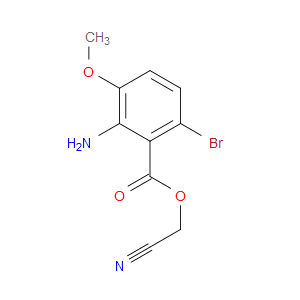 Cyanomethyl 2-amino-6-bromo-3-methoxybenzoate