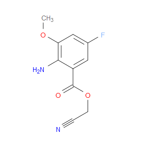 Cyanomethyl 2-amino-5-fluoro-3-methoxybenzoate