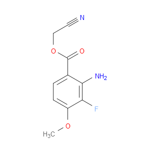 Cyanomethyl 2-amino-3-fluoro-4-methoxybenzoate
