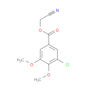 Cyanomethyl 3-chloro-4,5-dimethoxybenzoate