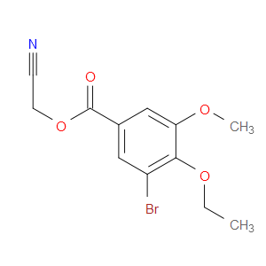 Cyanomethyl 3-bromo-4-ethoxy-5-methoxybenzoate