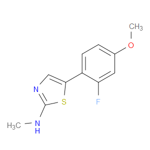 5-(2-fluoro-4-methoxyphenyl)-N-methylthiazol-2-amine
