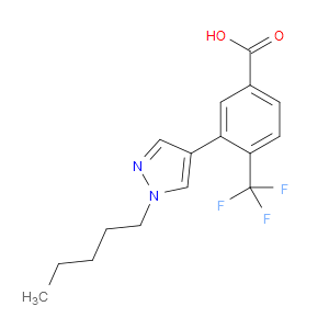 Benzoic acid, 3-(1-pentyl-1H-pyrazol-4-yl)-4-(trifluoromethyl)-