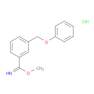 Benzenecarboximidic acid, 3-(phenoxymethyl)-, methyl ester, hydrochloride (1:1)