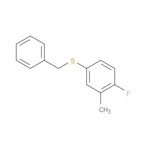 benzyl(4-fluoro-3-methylphenyl)sulfane