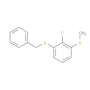 benzyl(2-fluoro-3-(methylthio)phenyl)sulfane