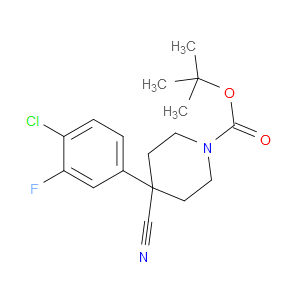 1,1-Dimethylethyl 4-(4-chloro-3-fluorophenyl)-4-cyano-1-piperidinecarboxylate
