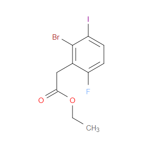 ethyl 2-(2-bromo-6-fluoro-3-iodophenyl)acetate