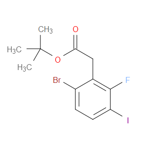 tert-butyl 2-(6-bromo-2-fluoro-3-iodophenyl)acetate