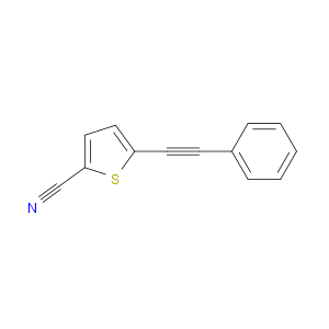 5-(phenylethynyl)thiophene-2-carbonitrile