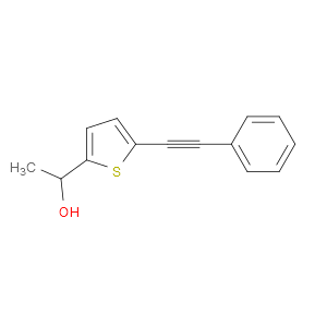 α-Methyl-5-(2-phenylethynyl)-2-thiophenemethanol