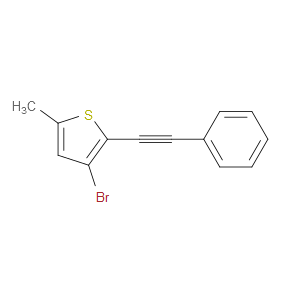 3-Bromo-5-methyl-2-(2-phenylethynyl)thiophene
