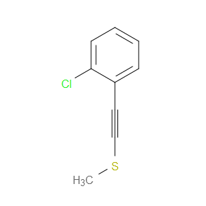 ((2-chlorophenyl)ethynyl)(methyl)sulfane