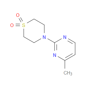 Thiomorpholine, 4-(4-methyl-2-pyrimidinyl)-, 1,1-dioxide