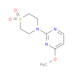 Thiomorpholine, 4-(4-methoxy-2-pyrimidinyl)-, 1,1-dioxide