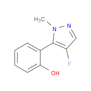 Phenol, 2-(4-fluoro-1-methyl-1H-pyrazol-5-yl)-