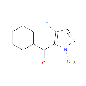Cyclohexyl(4-fluoro-1-methyl-1H-pyrazol-5-yl)methanone