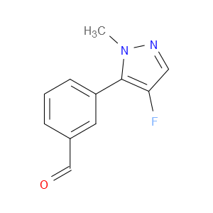 Benzaldehyde, 3-(4-fluoro-1-methyl-1H-pyrazol-5-yl)-