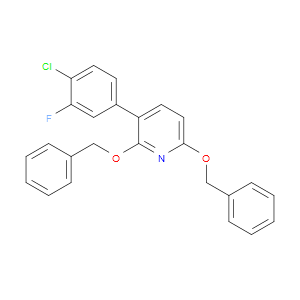 Pyridine, 3-(4-chloro-3-fluorophenyl)-2,6-bis(phenylmethoxy)-