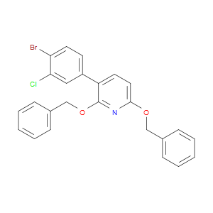 Pyridine, 3-(4-bromo-3-chlorophenyl)-2,6-bis(phenylmethoxy)-