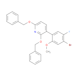 Pyridine, 3-(4-bromo-5-fluoro-2-methoxyphenyl)-2,6-bis(phenylmethoxy)-
