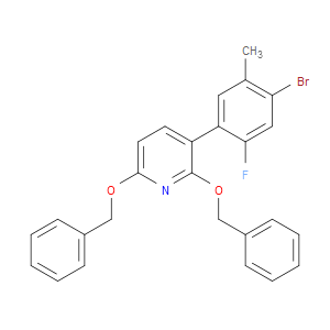 Pyridine, 3-(4-bromo-2-fluoro-5-methylphenyl)-2,6-bis(phenylmethoxy)-