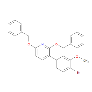 Pyridine, 3-(4-bromo-3-methoxyphenyl)-2,6-bis(phenylmethoxy)-