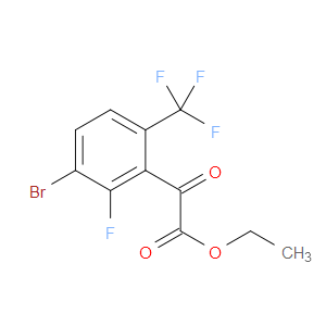 ethyl 2-(3-bromo-2-fluoro-6-(trifluoromethyl)phenyl)-2-oxoacetate
