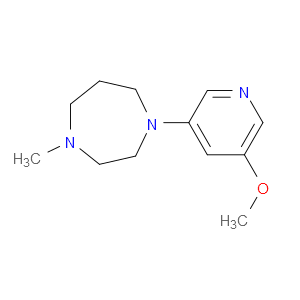 Hexahydro-1-(5-methoxy-3-pyridinyl)-4-methyl-1H-1,4-diazepine