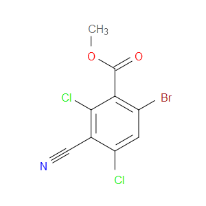 methyl 6-bromo-2,4-dichloro-3-cyanobenzoate