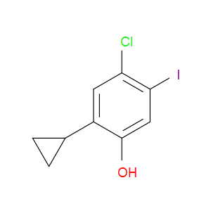 Phenol, 4-chloro-2-cyclopropyl-5-iodo-