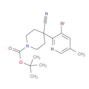 1,1-Dimethylethyl 4-(3-bromo-5-methyl-2-pyridinyl)-4-cyano-1-piperidinecarbox...
