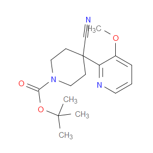 1,1-Dimethylethyl 4-cyano-4-(3-methoxy-2-pyridinyl)-1-piperidinecarboxylate