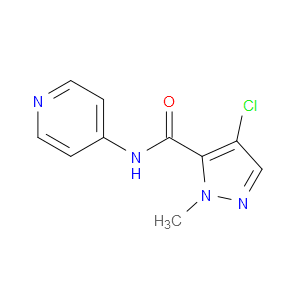 4-Chloro-1-methyl-N-4-pyridinyl-1H-pyrazole-5-carboxamide