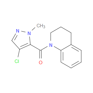 (4-Chloro-1-methyl-1H-pyrazol-5-yl)(3,4-dihydro-1(2H)-quinolinyl)methanone