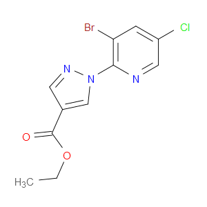 ethyl 1-(3-bromo-5-chloropyridin-2-yl)-1H-pyrazole-4-carboxylate
