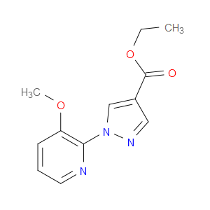 ethyl 1-(3-methoxypyridin-2-yl)-1H-pyrazole-4-carboxylate