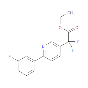 ethyl 2,2-difluoro-2-(6-(3-fluorophenyl)pyridin-3-yl)acetate